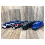 Qty 3 KMT plastic dummy engines, Penn RR plastic e
