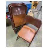 5 Folding Chairs 'Samsonite'