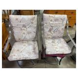 Swivel Patio Chairs w Cushions (2)
