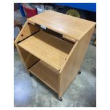 Rolling Computer Desk  25' x 23.5' x 34'H