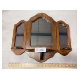 Wood Triple Pane Wall Mirror