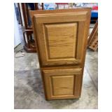 Oak Cabinet overtop Refrigerator 33.5'W x 15'H x