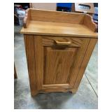 Solid Oak Trash Bin 21.5'x 12'x 32'H