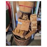 Stack of Baskets & 2 Shelf Boards