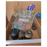 Box of Ball Jars, Oil Cans