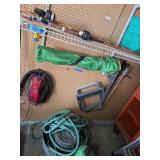 Shelf/ Wall Contents: Wash Tub, Hose