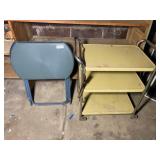 2 TV Trays, Rolling Cart