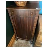 Record  Cabinet 21'x 16'x 39'H & Silk Plant