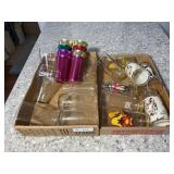 Sunburst Glasses (8), Coke Glasses