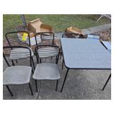 6 Metal Chairs & Card Table (Costco)