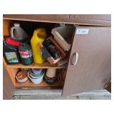 Cabinet Contents 2 Shelves:  Flowerpots