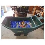Ames Easy Roller Lawn Cart w Potting Soil