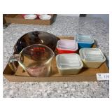 Pyrex ( few chips) Refrigerator Container