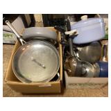 2 Boxes Misc. Pots & Pans