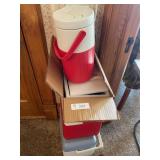 Coolers  & 2 Thermos