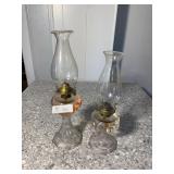 Pair Oil Lamps