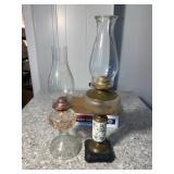 Pair Oil Lamps