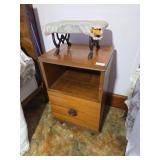 End Table & Cast Iron Leg Footstool