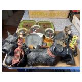 Scottie Dogs & Plates, Snow Globes,