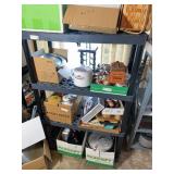 Plastic 4 Shelf Unit  36'x 18' x 52 H, (No Conte