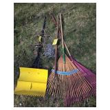 Lawn Rakes, Dog Chain, Pitch Fork