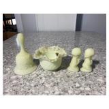 Fenton Basket (cracked)  Bell & Figurines