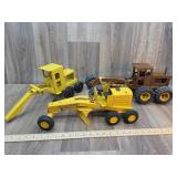 Tonka, Nylint (3) Graders (missing parts)