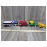 Buddy L Grey Hound, Van, Concrete Truck-No Front W