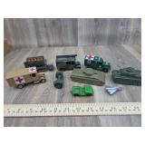 8 Diecast Army Toys:  Tootsie, Midgetoys,  Days Go
