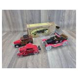 3 Diecast Cars ERTL, China, Ford Woody Wagon,