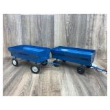 2 Metal ERTL Grain Wagons 1:16 Scale