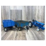 Ford 4630 Tractor Missing Front Tires & 2 Ford Wag