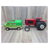 Tonka Tractor (Missing Parts) & Tonka Van