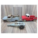 Tonka Pickup & Parts Truck and Trailer
