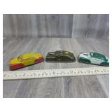 Old Tin Cars:  Taxi, Army Tank, Police Car
