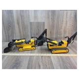 Tonka Track Loaders (2) (damage & missing parts)