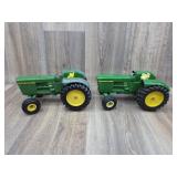 2 JD 5020 Tractors ERTL Missing Stacks 1:16 Scale