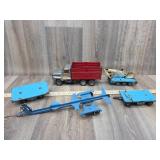 Grain Truck, Boat Trailer, 3 Flat bed Trailers, Tr