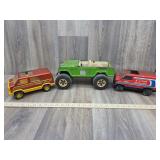 Tonka Jeep & 2 Vans