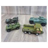 Plastic & Diecast Army Toys:  Dinky Jeep   Buddy L