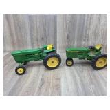 2 JD Tractors Damage 1:16 Scale ERTL