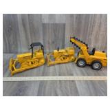 ERTL JD Bull Dozers (2) No Tracks & Missing Parts,
