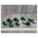 John Deere Tractors & Flat Bed Truck & Dump Truck