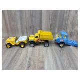 Tonka Dump Truck, Jeep, Semi (missing Axle)