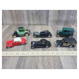 6 Diecast and Plastic Cars