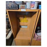 Cabinet with contents - tap measure, wrenches