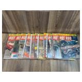 1957 Complete Year Set Hot Rod Magazines - Plus ad