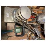 Empty Cash Box (no key), oil filter, wrenches and