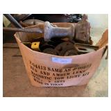 Slide hammer and a box of pulleys