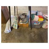 Tupperware, Rugs, Trash Bin, Table covers